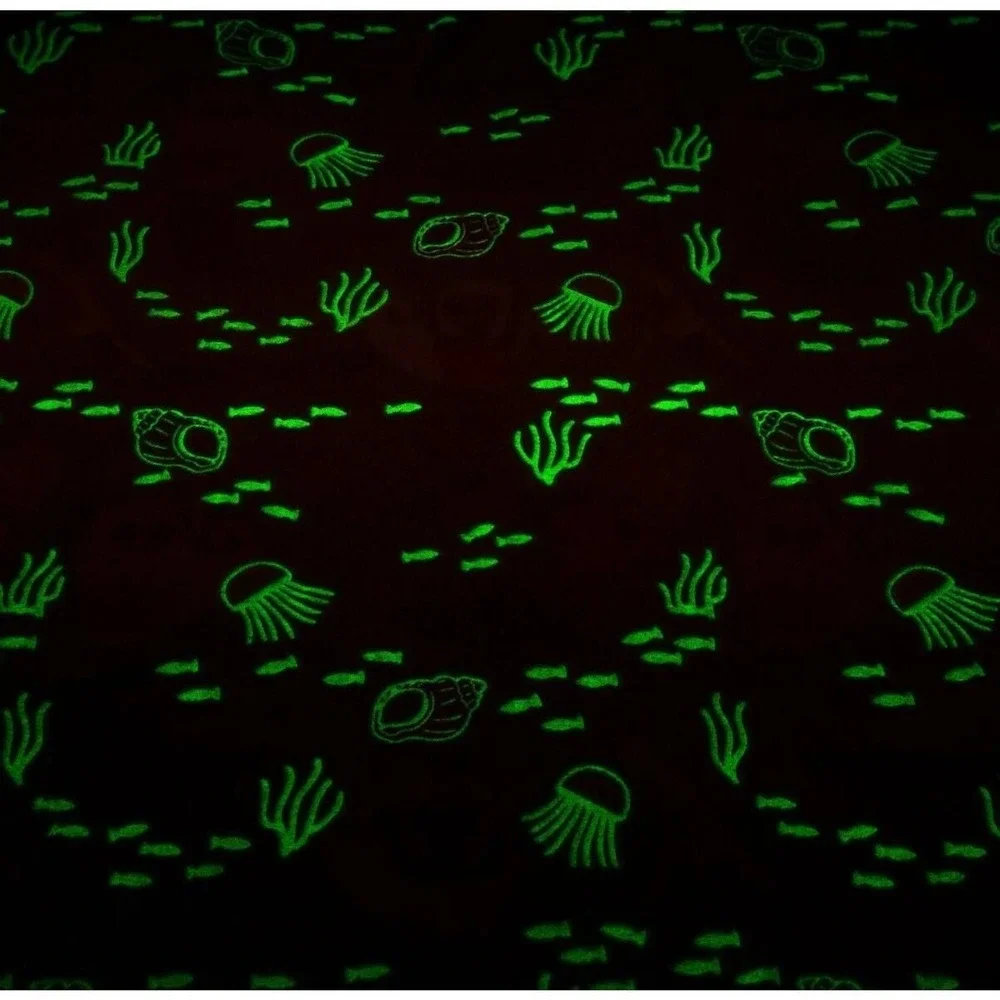 Mermaid‎ Glow in the Dark Throw Blanket Super Soft Your Zone Fun Gift 50 x 60 In